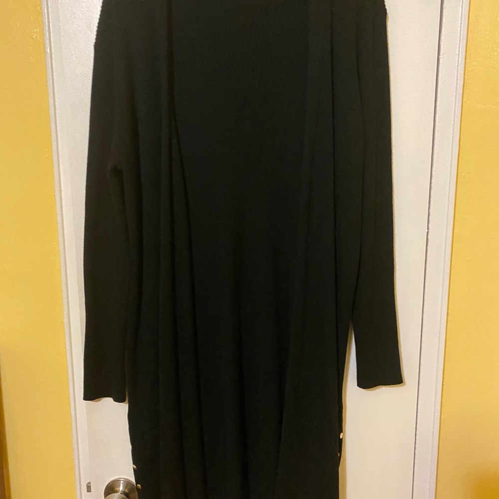 Black Long Sleeve Knit Dress - Classic Women's Style